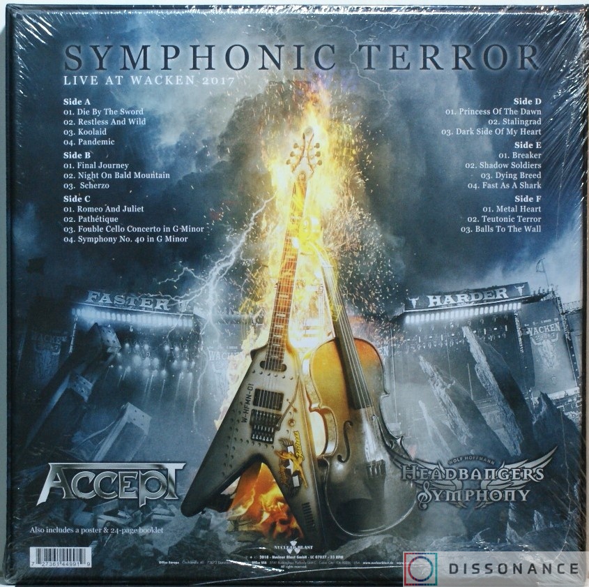 Виниловая пластинка Accept - Symphonic Terror (2018) - фото 1