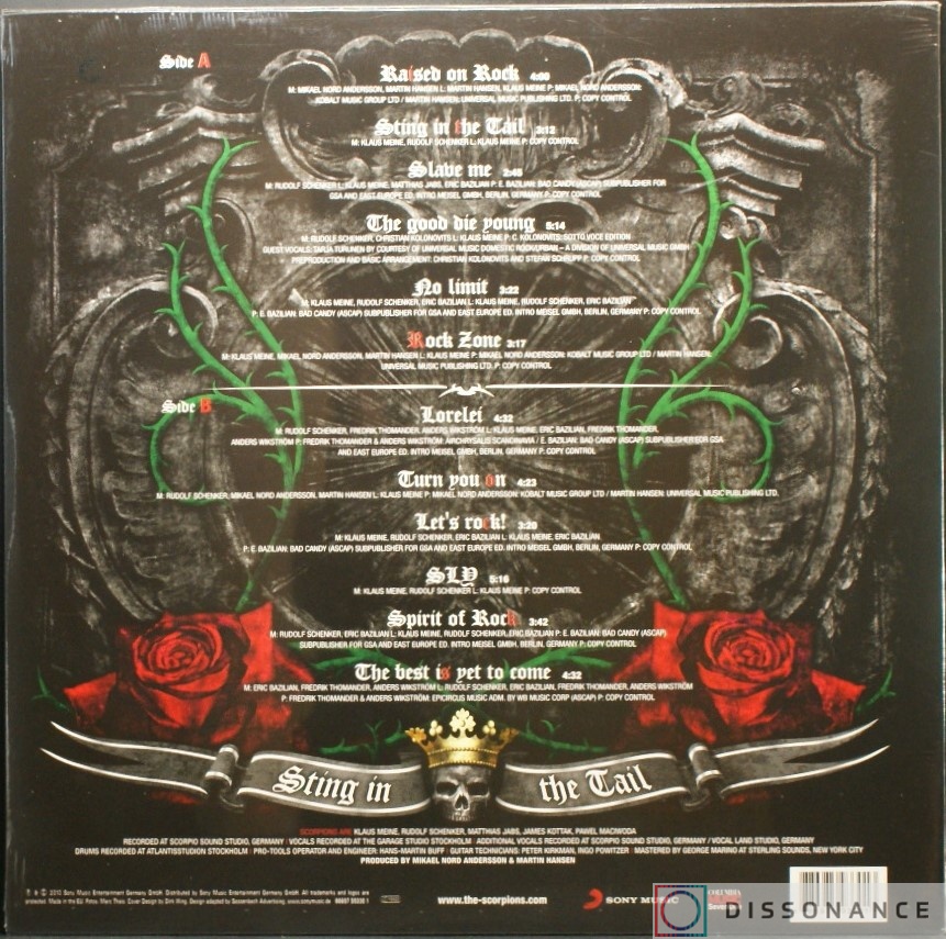 Виниловая пластинка Scorpions - Sting In The Tail (2010) - фото 1