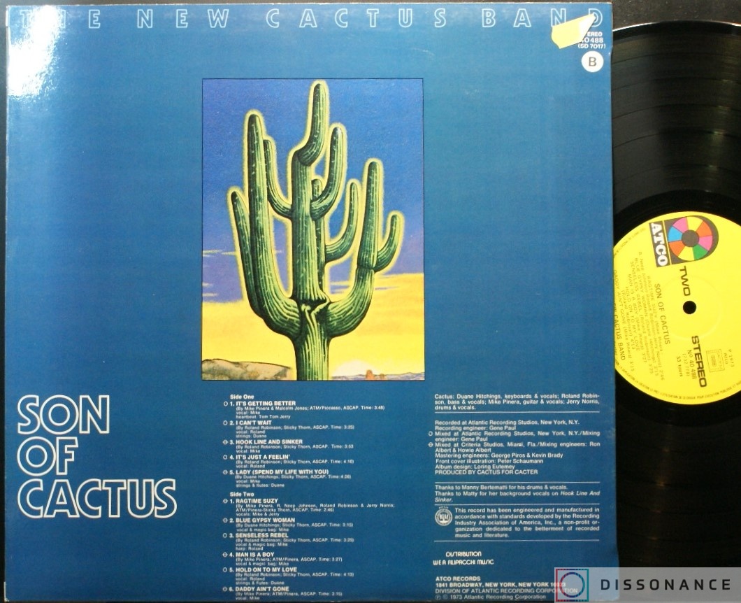 Виниловая пластинка Cactus - Son Of Cactus (1973) - фото 1
