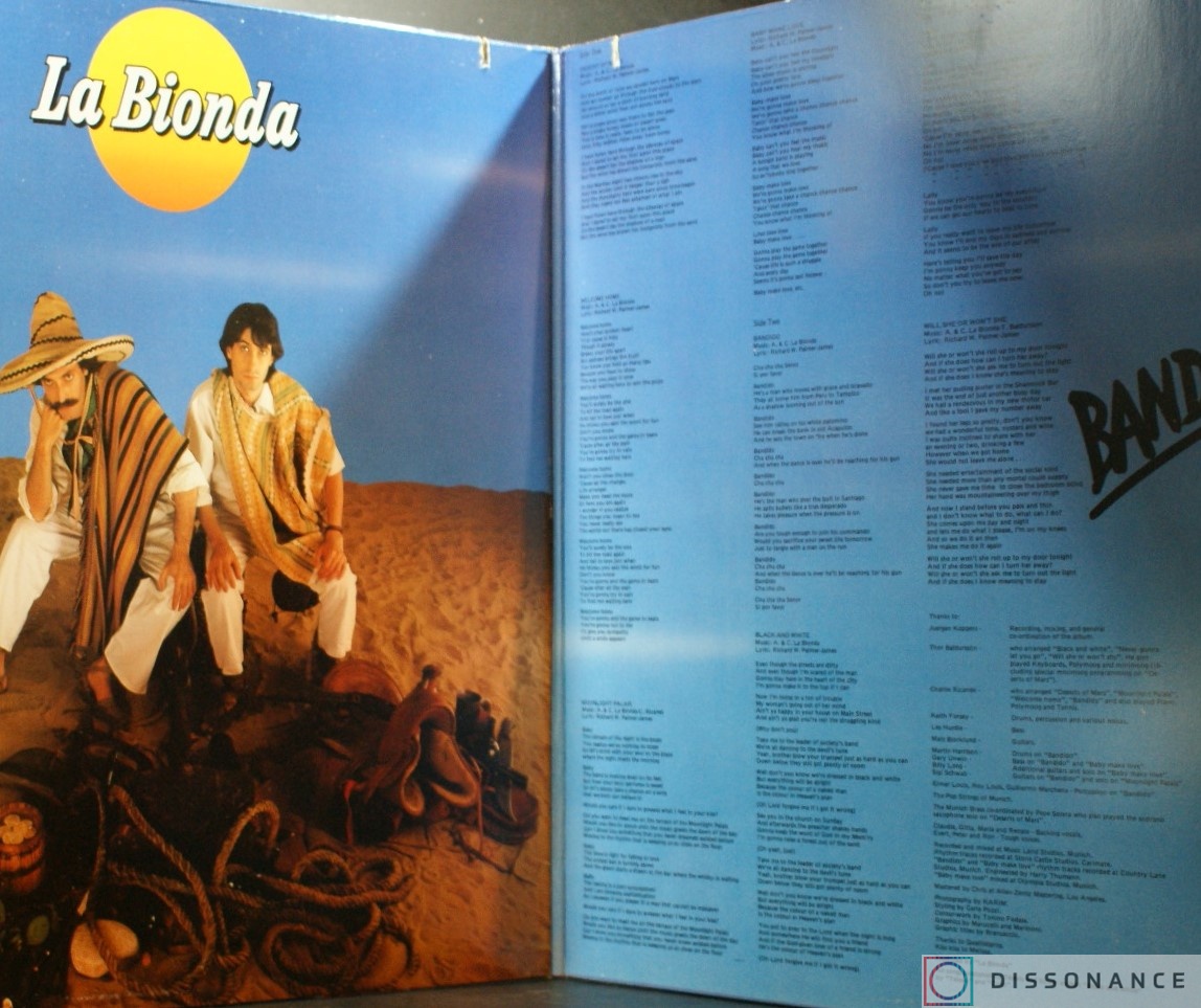 Виниловая пластинка La Bionda - Bandido (1978) - фото 1