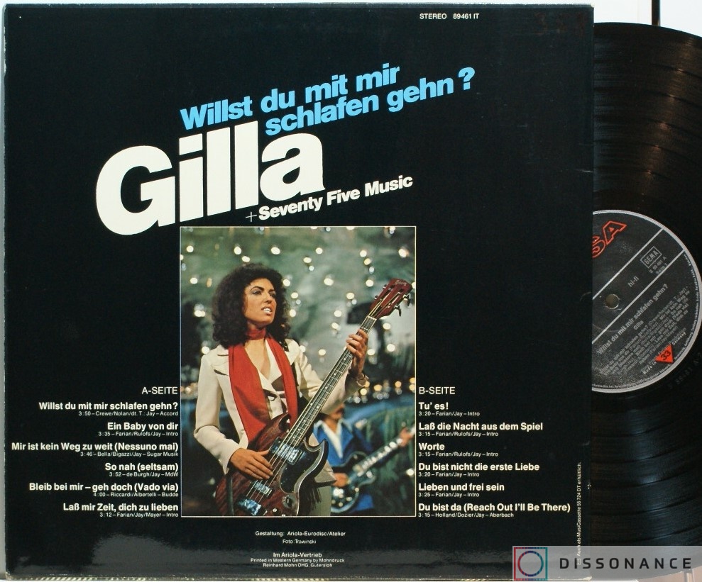 Виниловая пластинка Gilla - Willst Du Mit Mir Schlafen Gehn (1975) - фото 1