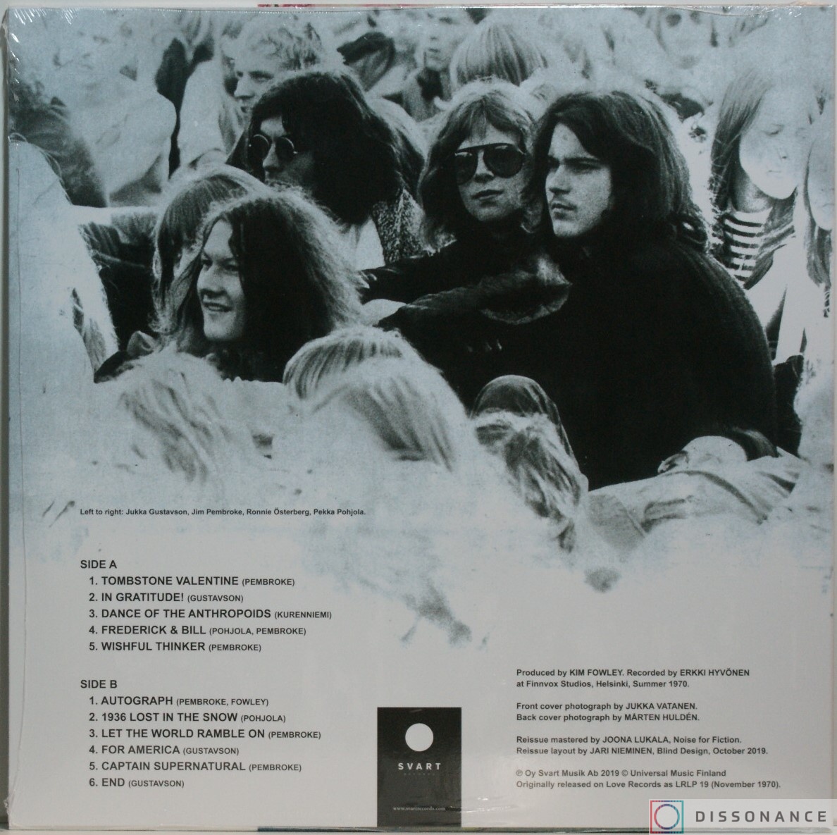 Виниловая пластинка Wigwam - Tombstone Valentine (1970) - фото 1