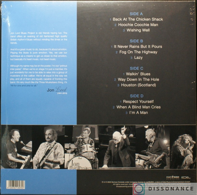 Виниловая пластинка Jon Lord - Jon Lord Blues Project (2011) - фото 1
