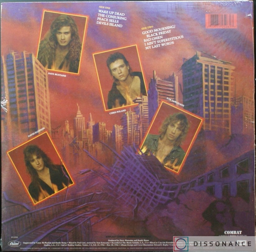 Виниловая пластинка Megadeth - Peace Sells But Whos Buying (1986) - фото 1