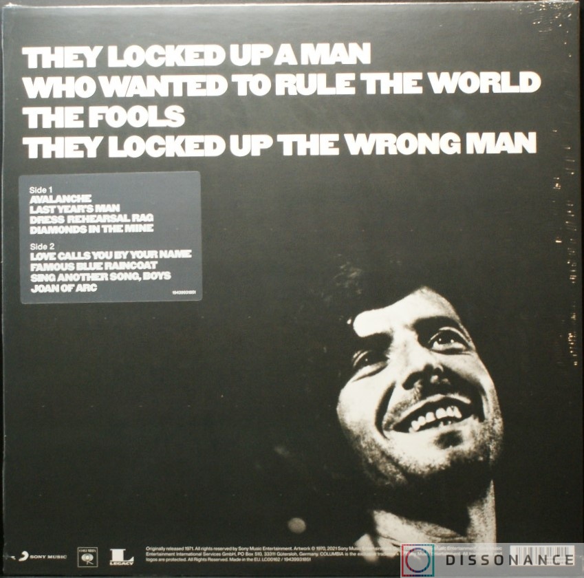 Виниловая пластинка Leonard Cohen - Songs Of Love And Hate (1971) - фото 1
