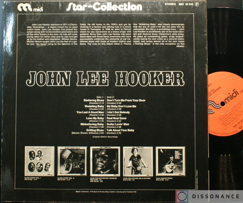 Виниловая пластинка John Lee Hooker - Hooker Star Collection (1963) - фото 1