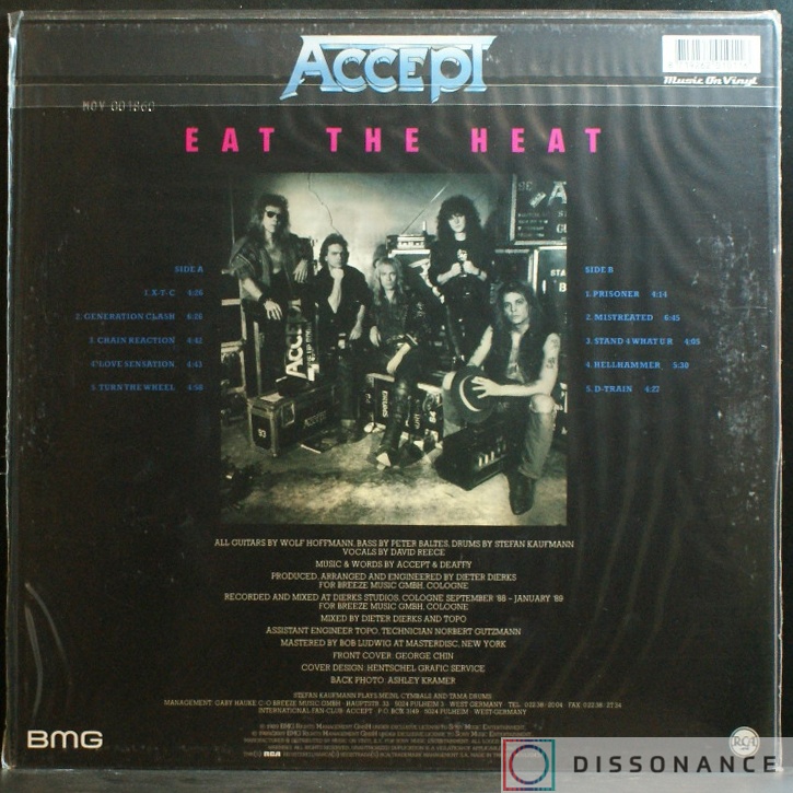 Виниловая пластинка Accept - Eat The Heat (1989) - фото 1