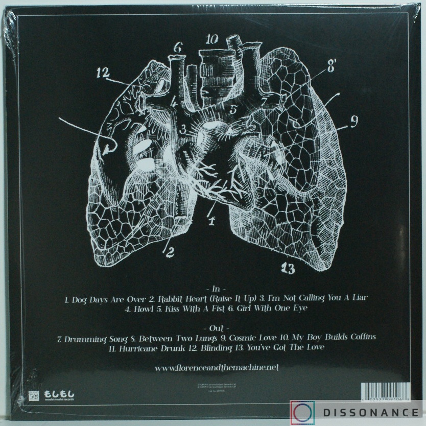 Виниловая пластинка Florence And The Machine - Lungs (2009) - фото 1