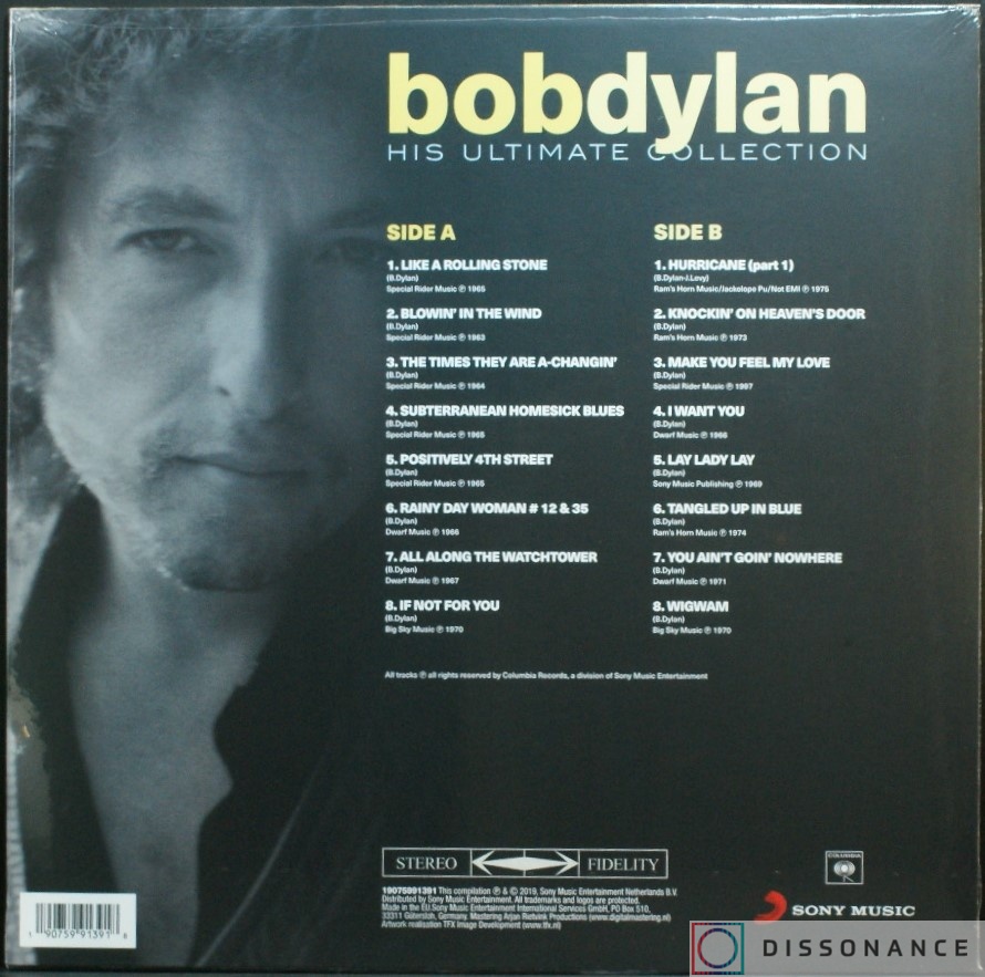 Виниловая пластинка Bob Dylan - Bob Dylan Ultimate Collection (2019) - фото 1