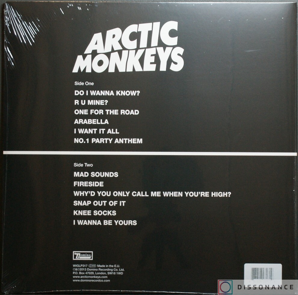 Виниловая пластинка Arctic Monkeys - AM (2013) - фото 1