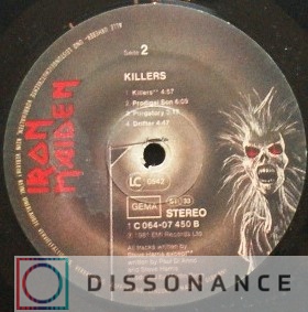 Виниловая пластинка Iron Maiden - Killers (1981) - фото 2