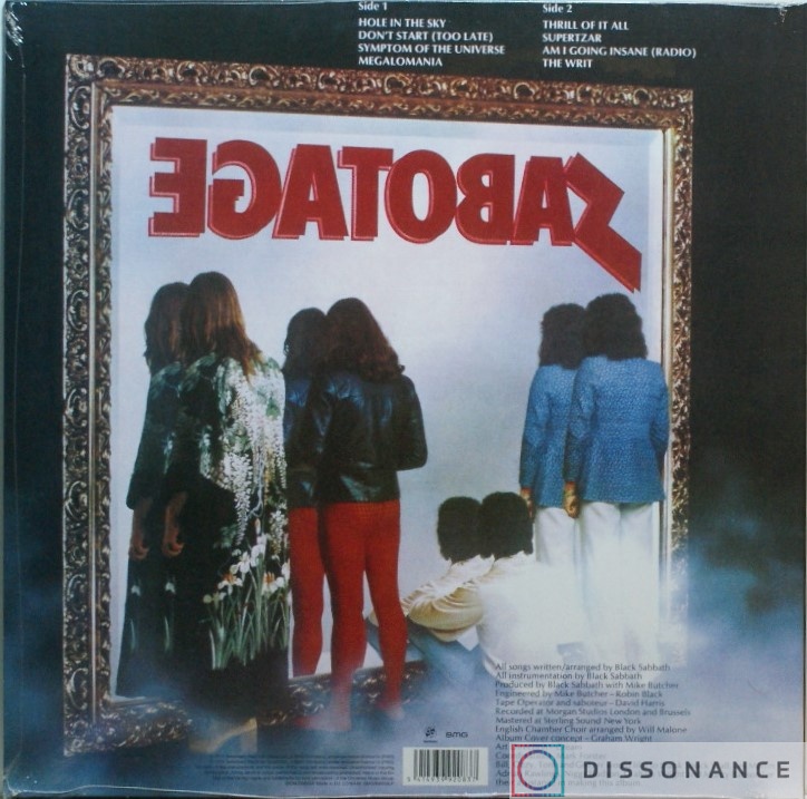 Виниловая пластинка Black Sabbath - Sabotage (1975) - фото 1