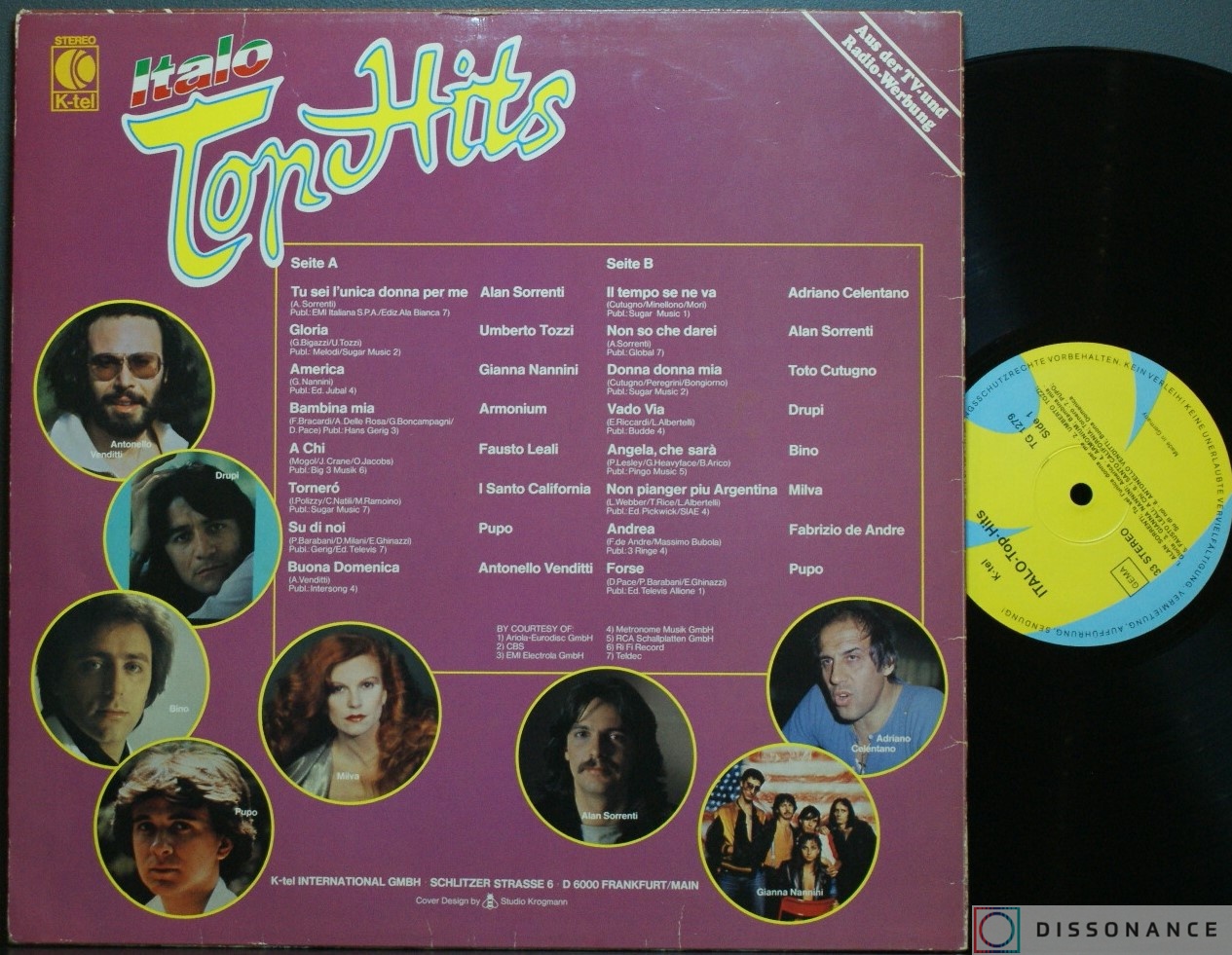 Виниловая пластинка V/A - Italo Top Hits (1979) - фото 1