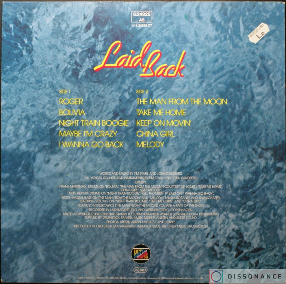 Виниловая пластинка Laid Back - Laid Back (1981) - фото 1