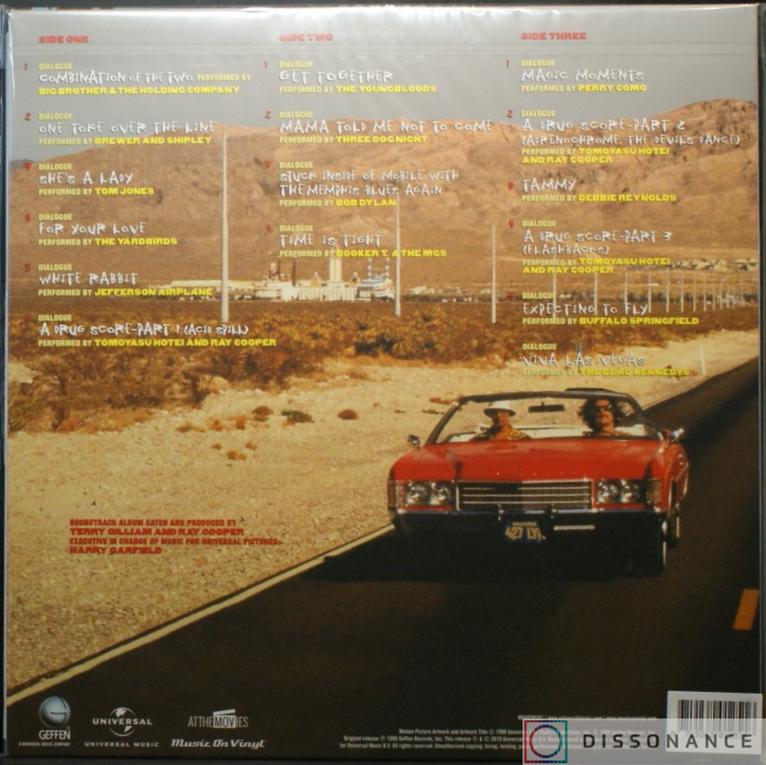 Виниловая пластинка Ost (Soundtrack) - Fear And Loathing In Las Vegas (1998) - фото 1