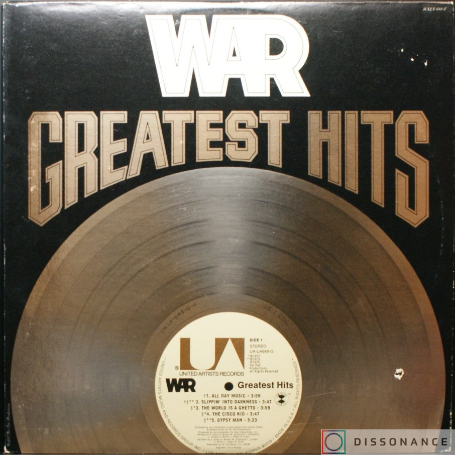 Виниловая пластинка War - War Greatest Hits (1976) - фото обложки