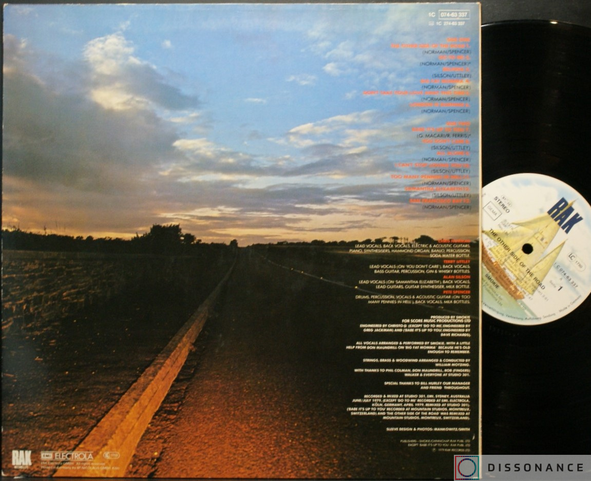 Виниловая пластинка Smokie - Other Side Of The Road (1979) - фото 1