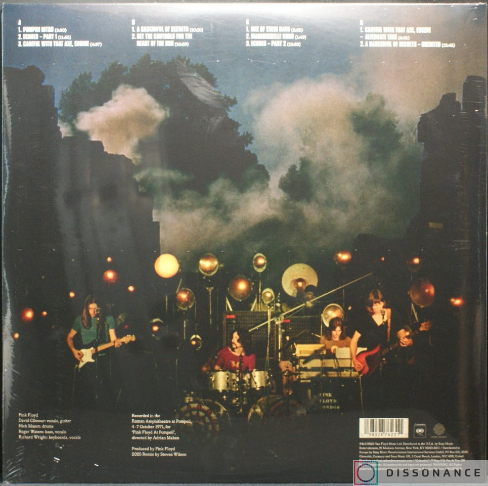 Виниловая пластинка Pink Floyd - Live At Pompeii (1974) - фото 1