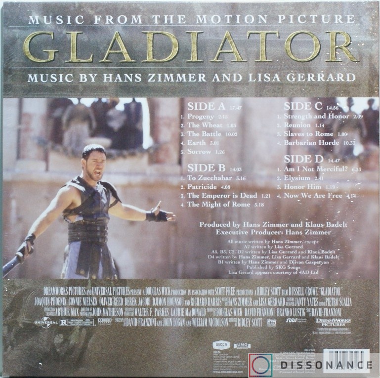Виниловая пластинка Ost (Soundtrack) - Gladiator (2000) - фото 1