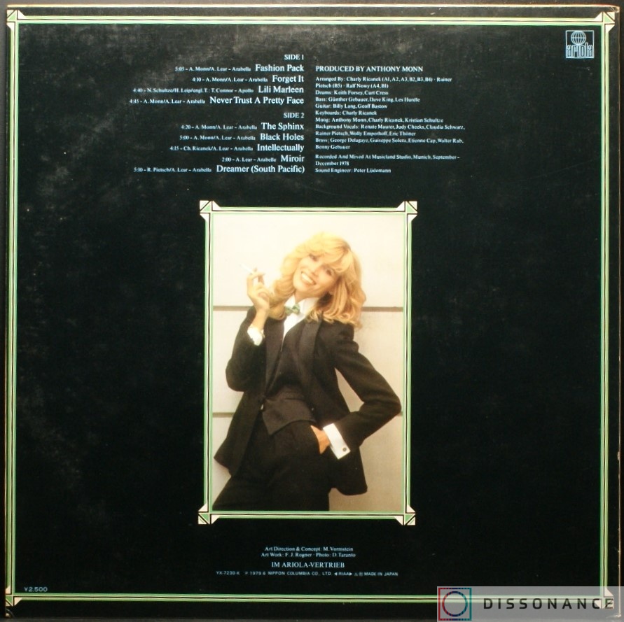 Виниловая пластинка Amanda Lear - Never Trust A Pretty Face (1979) - фото 1