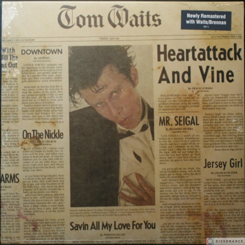 Виниловая пластинка Tom Waits - Heartattack And Wine (1980)