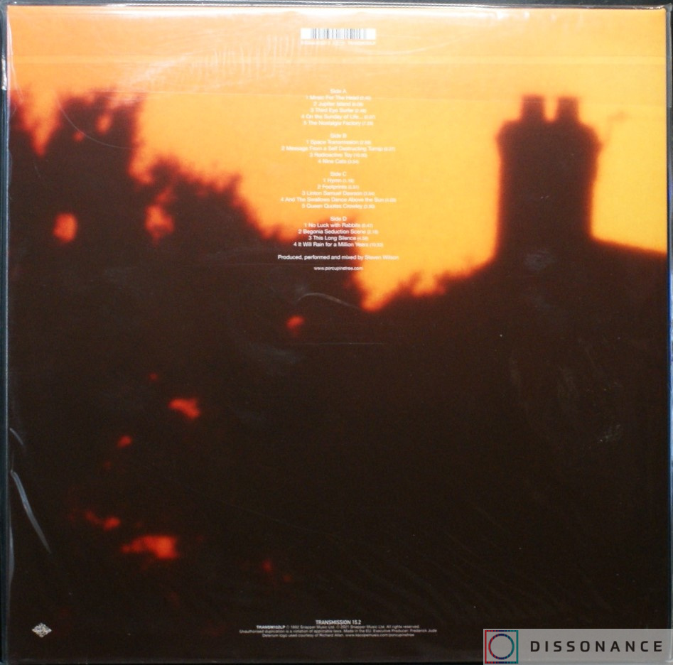 Виниловая пластинка Porcupine Tree - On The Sunday Of Life (1992) - фото 1