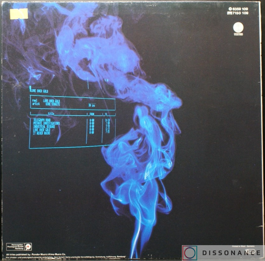 Виниловая пластинка Dire Straits - Love Over Gold (1982) - фото 1