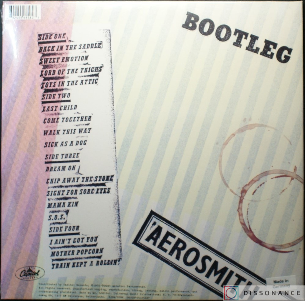 Виниловая пластинка Aerosmith - Live Bootleg (1978) - фото 1