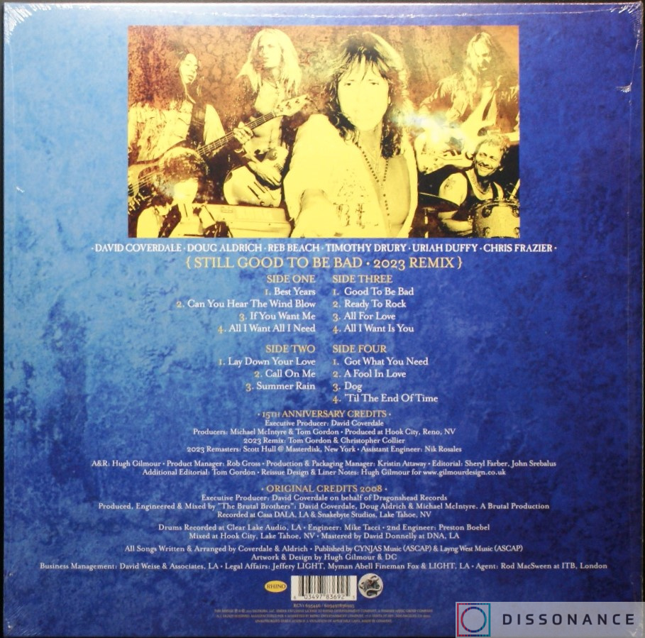 Виниловая пластинка Whitesnake - Still Good To Be Bad (2008) - фото 1