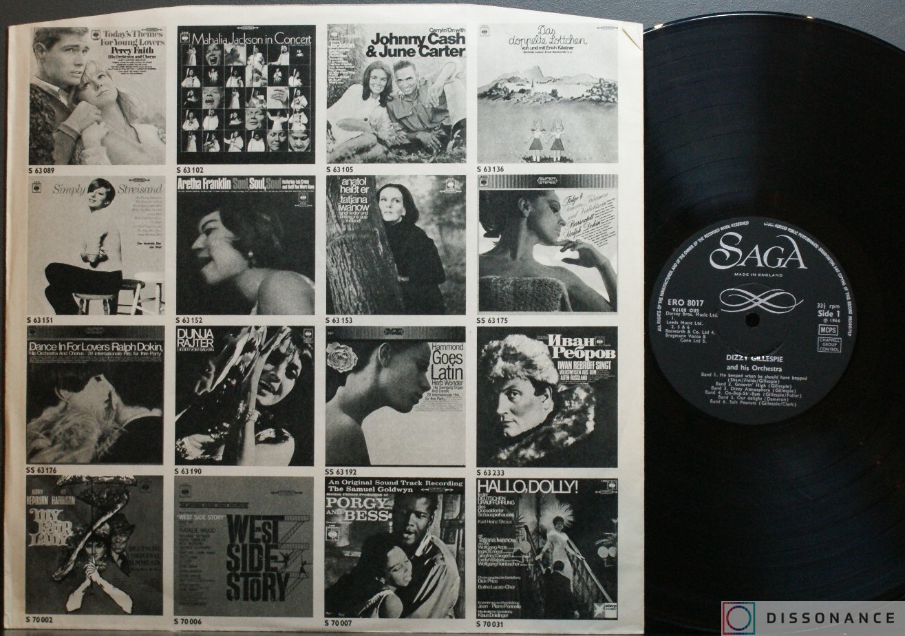 Виниловая пластинка Dizzy Gillespie - Dizzy (1974) - фото 2