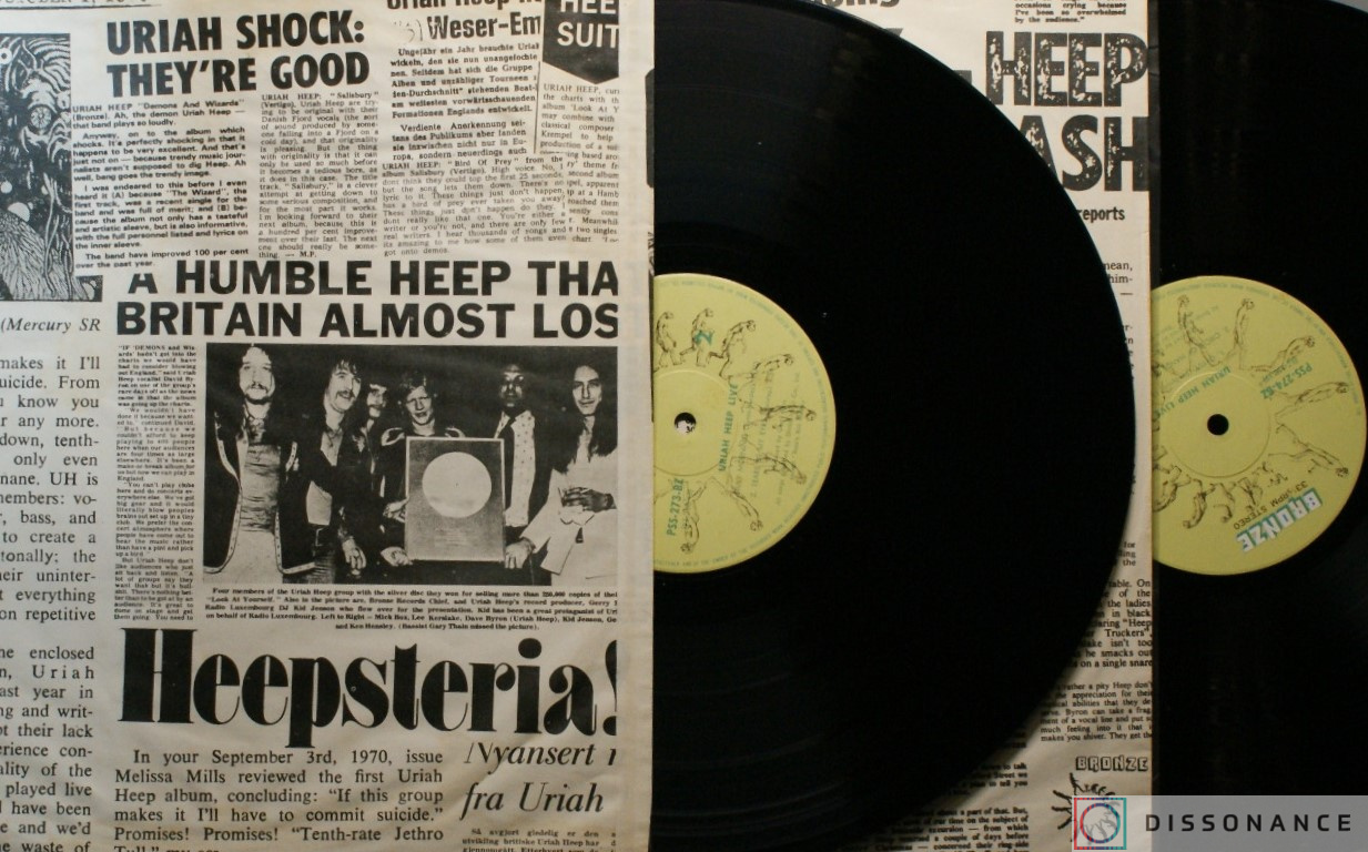 Виниловая пластинка Uriah Heep - Uriah Heep Live (1973) - фото 3