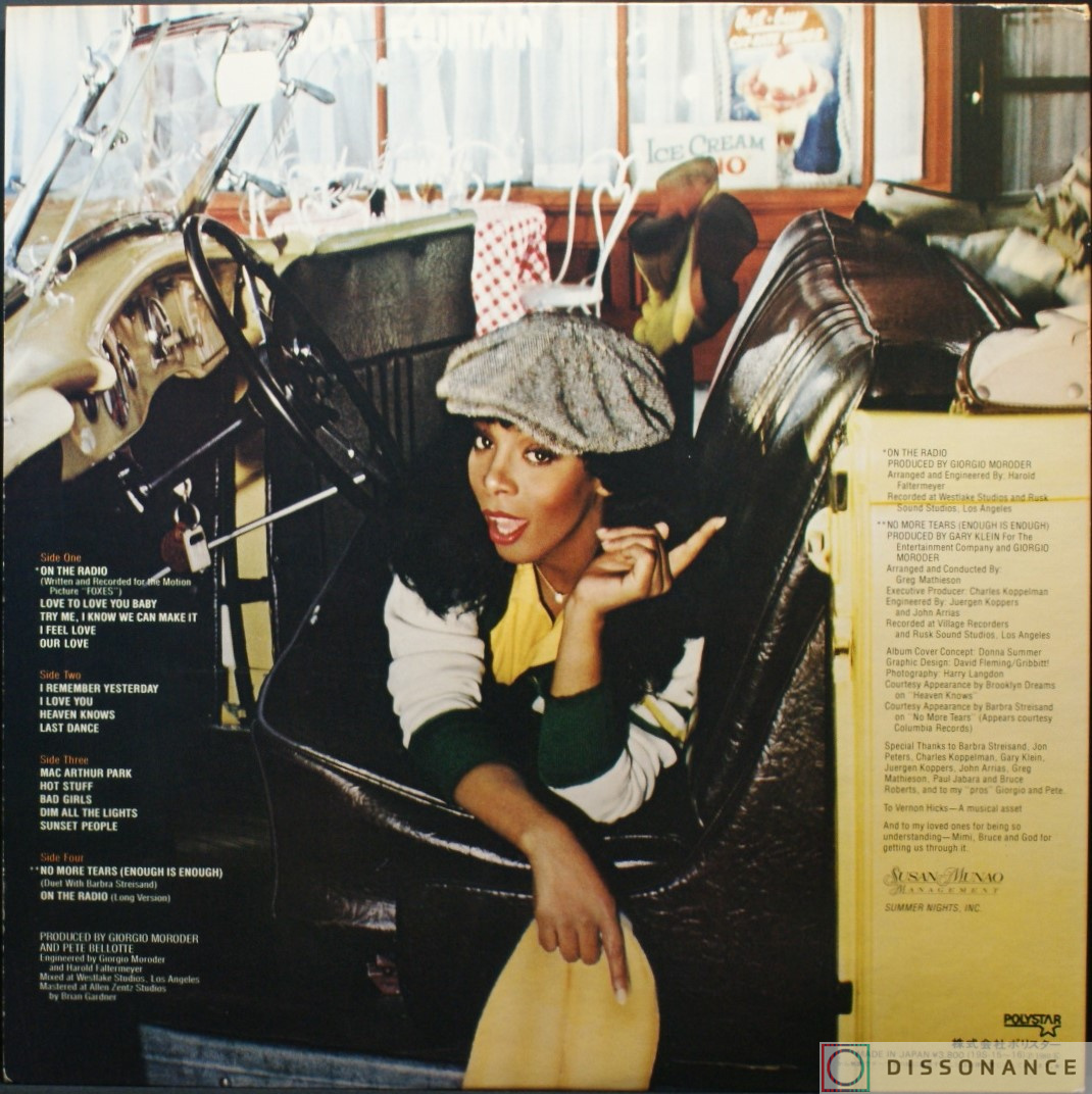 Виниловая пластинка Donna Summer - Greatest Hits Vol 1 And 2 (1979) - фото 2