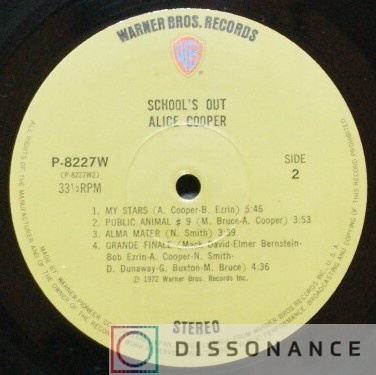 Виниловая пластинка Alice Cooper - Schools Out (1972) - фото 4