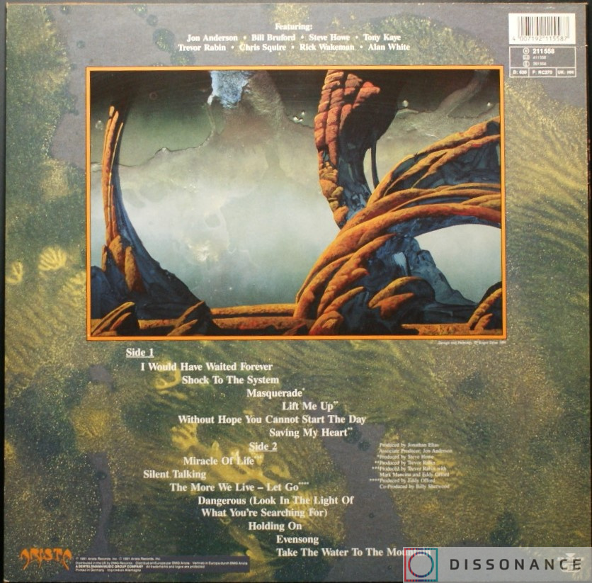 Виниловая пластинка Yes - Union (1991) - фото 1