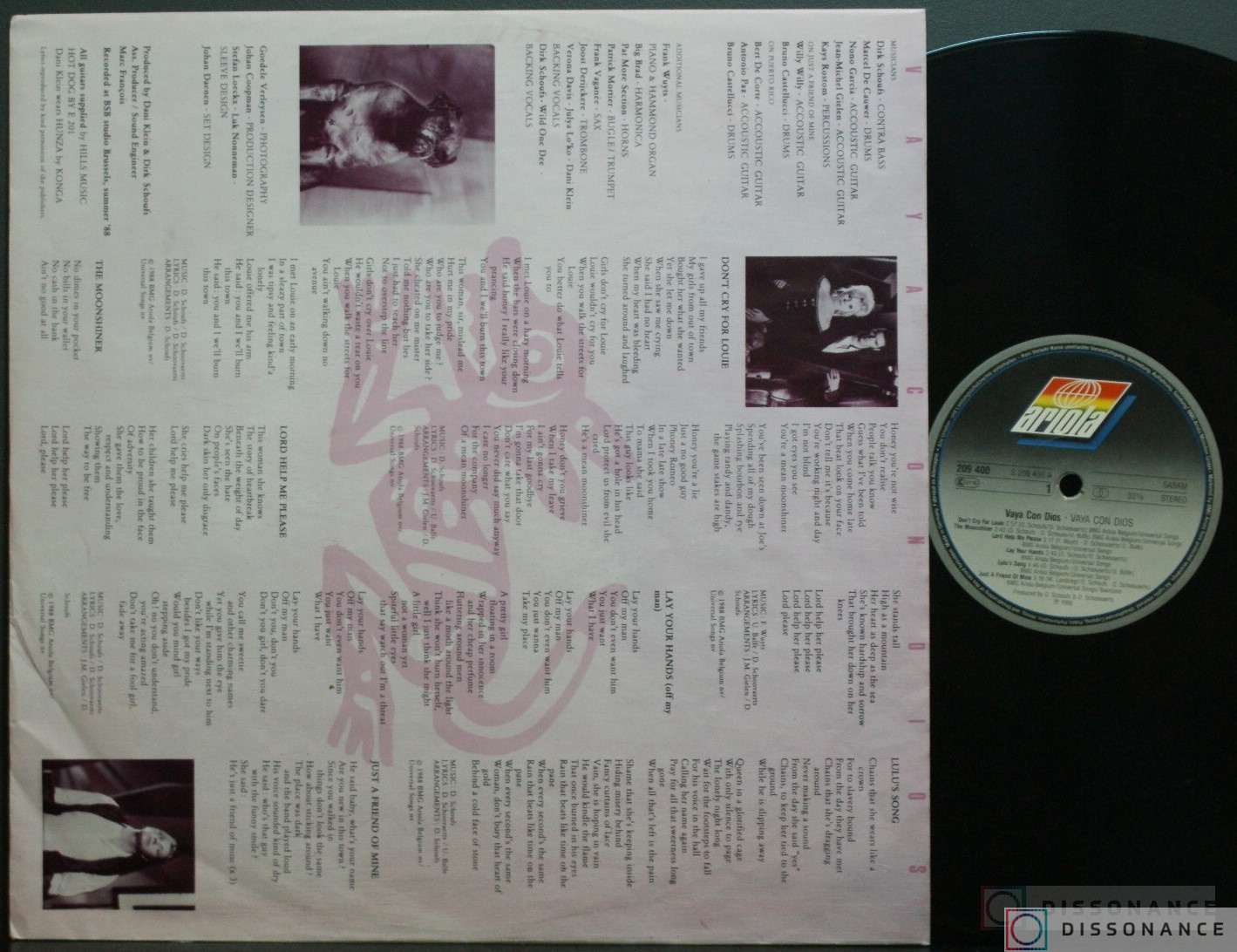 Виниловая пластинка Vaya Con Dios - Vaya Con Dios (1988) - фото 2