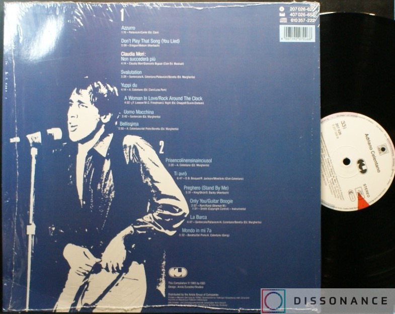 Виниловая пластинка Adriano Celentano - Adriano Celentano (1985) - фото 1