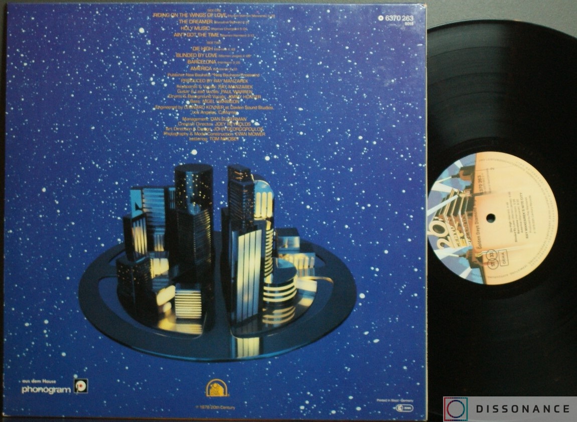Виниловая пластинка Ray Manzarek - Days Diamond Nights (1978) - фото 1