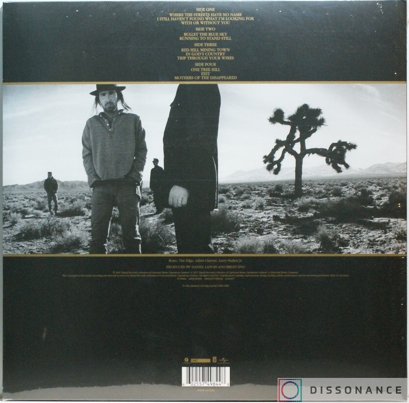 Виниловая пластинка U2 - Joshua Tree (1987) - фото 1