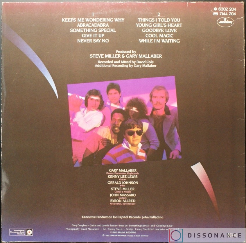 Виниловая пластинка Steve Miller Band - Abracadabra (1982) - фото 1