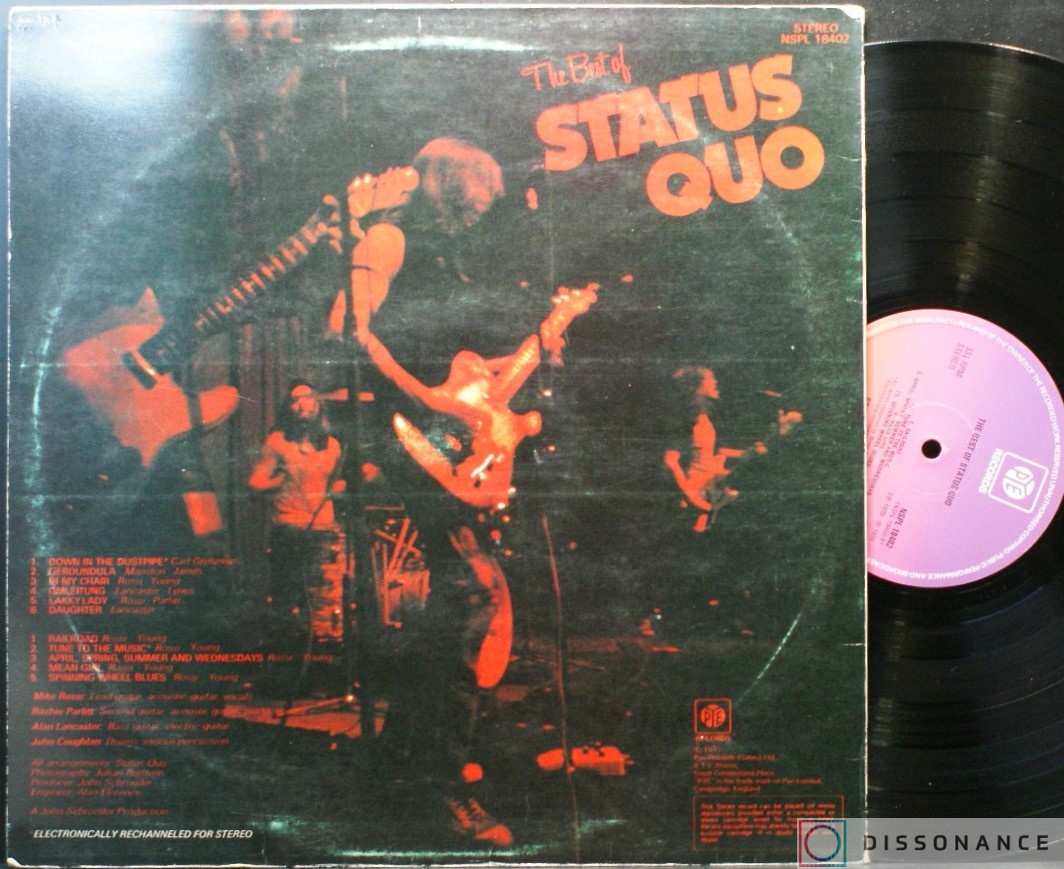 Виниловая пластинка Status Quo - Best Of Status Quo (1971) - фото 1