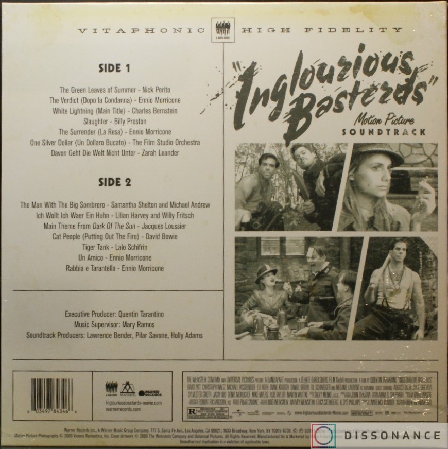 Виниловая пластинка Ost (Soundtrack) - Inglourious Bastards (2009) - фото 1