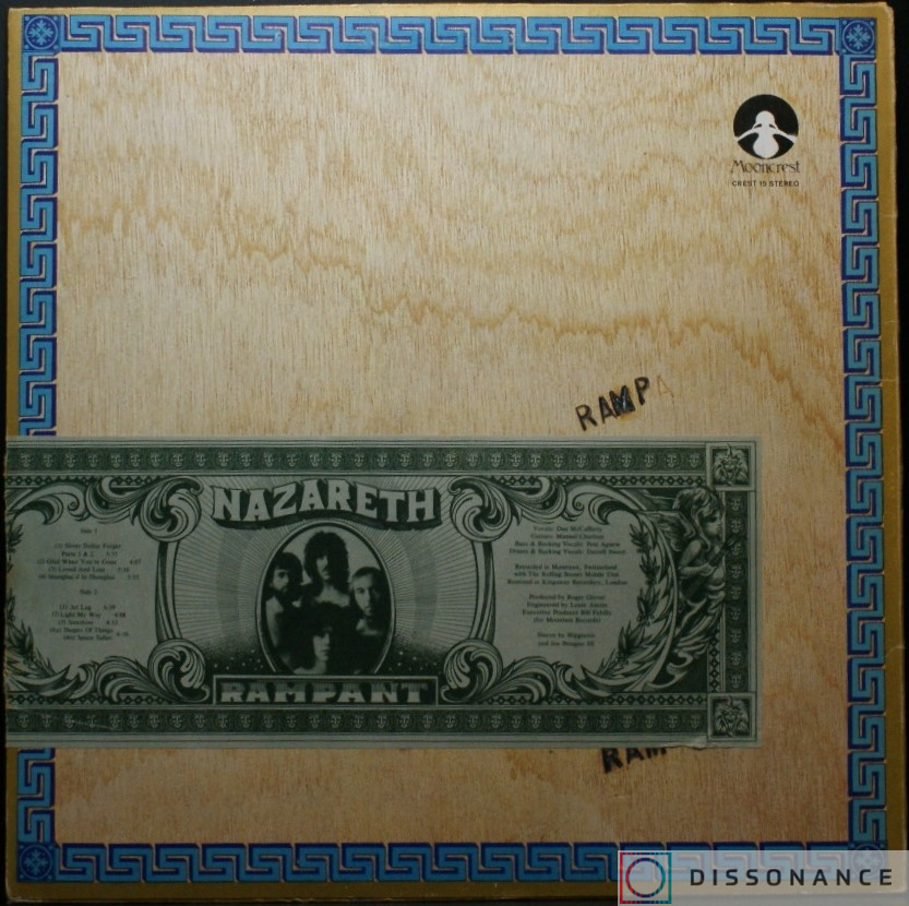 Виниловая пластинка Nazareth - Rampant (1974) - фото 1