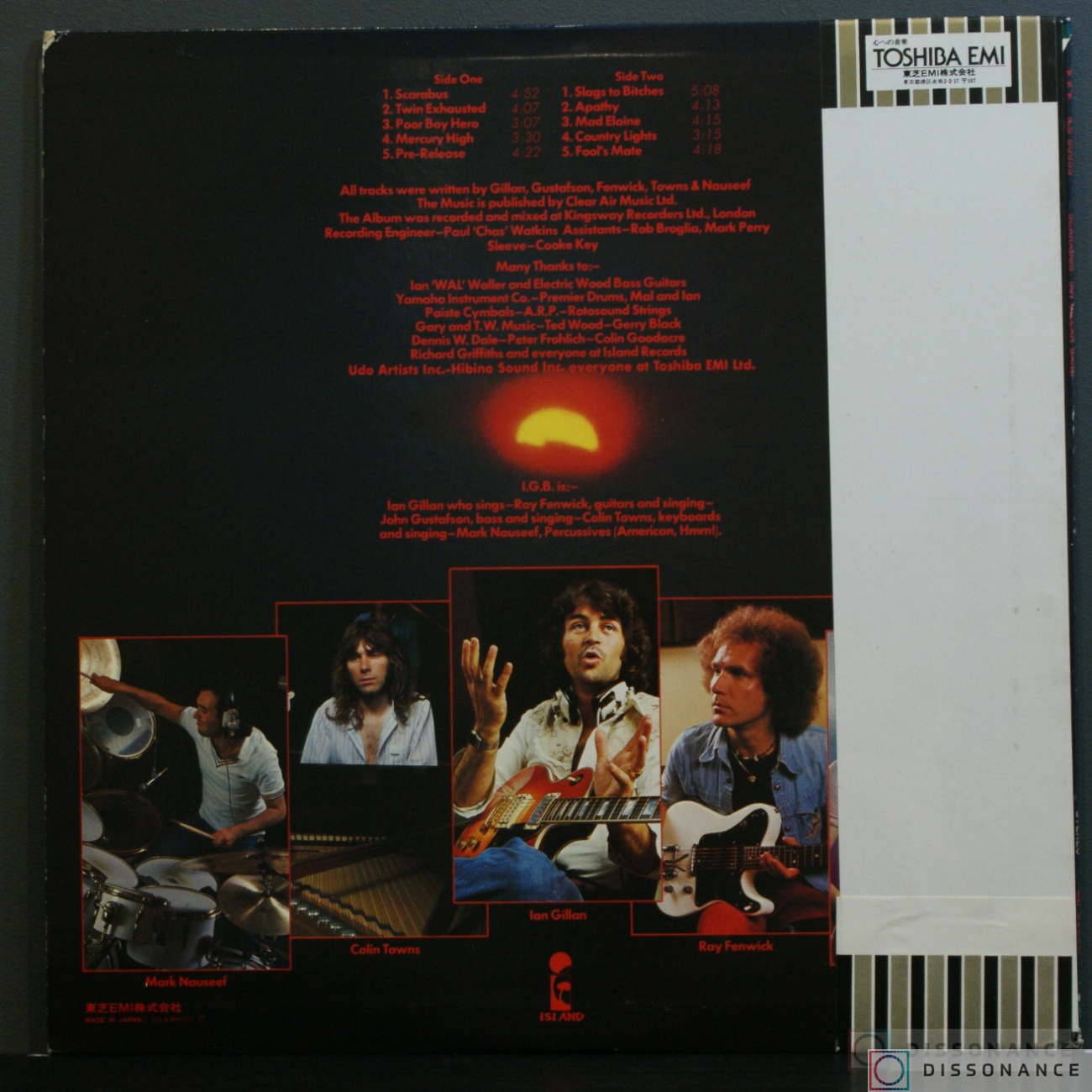 Виниловая пластинка Ian Gillan - Scarabus (1977) - фото 1