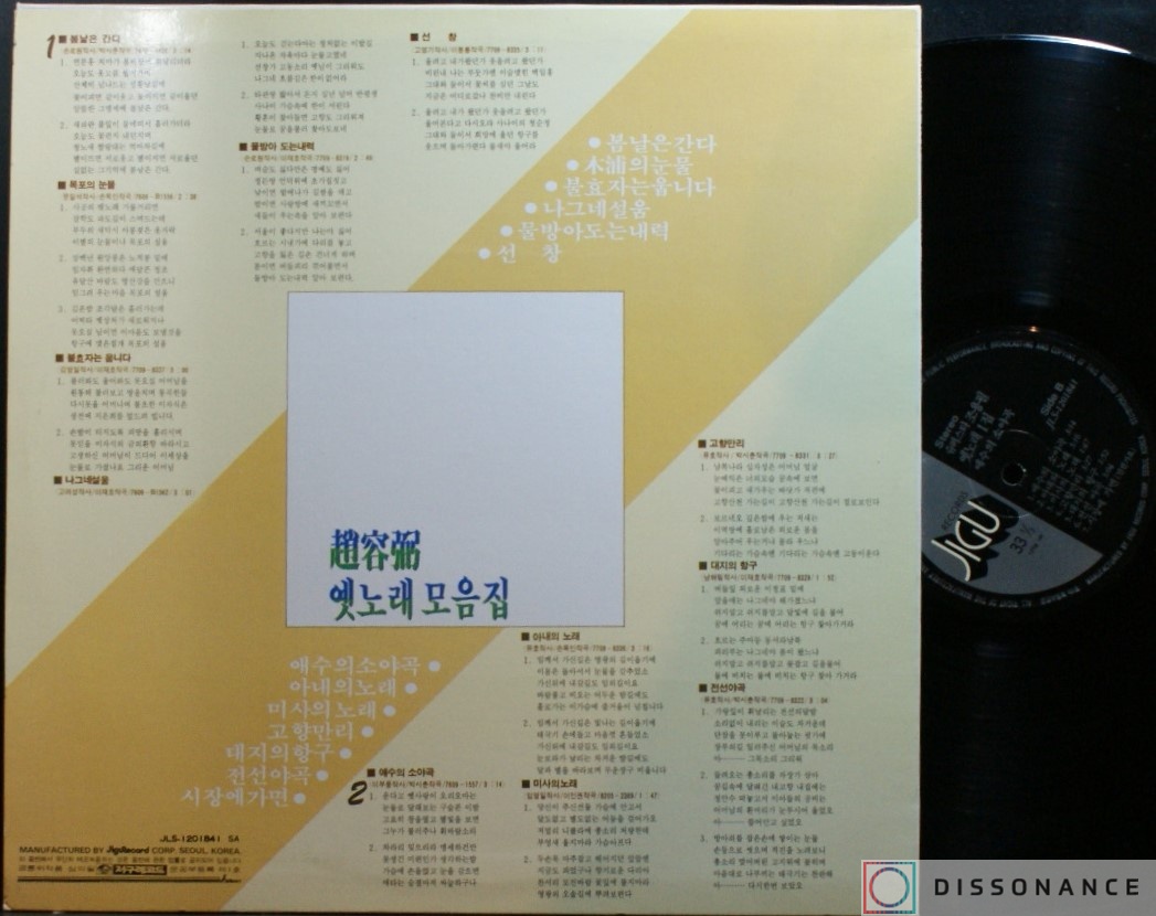 Виниловая пластинка Cho Yong Pil - Cho Yong Pil (1981) - фото 1