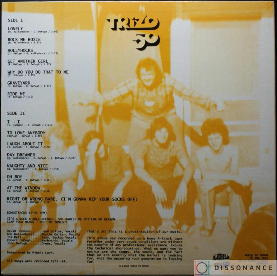 Виниловая пластинка Trizo 50 - Trizo 50 (1974) - фото 1