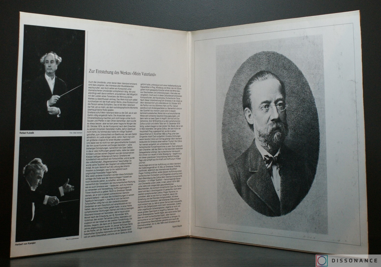 Виниловая пластинка Friedrich Smetana - Mein Vaterland Slawische Tanze (1971) - фото 2