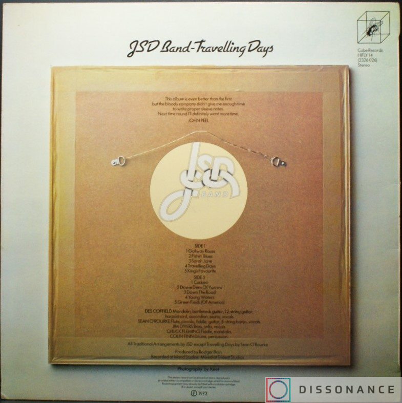 Виниловая пластинка JSD Band - Travelling Days (1973) - фото 1