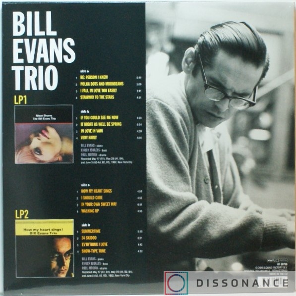 Виниловая пластинка Bill Evans - Moon Beams How My Heart Sings (1962) - фото 1