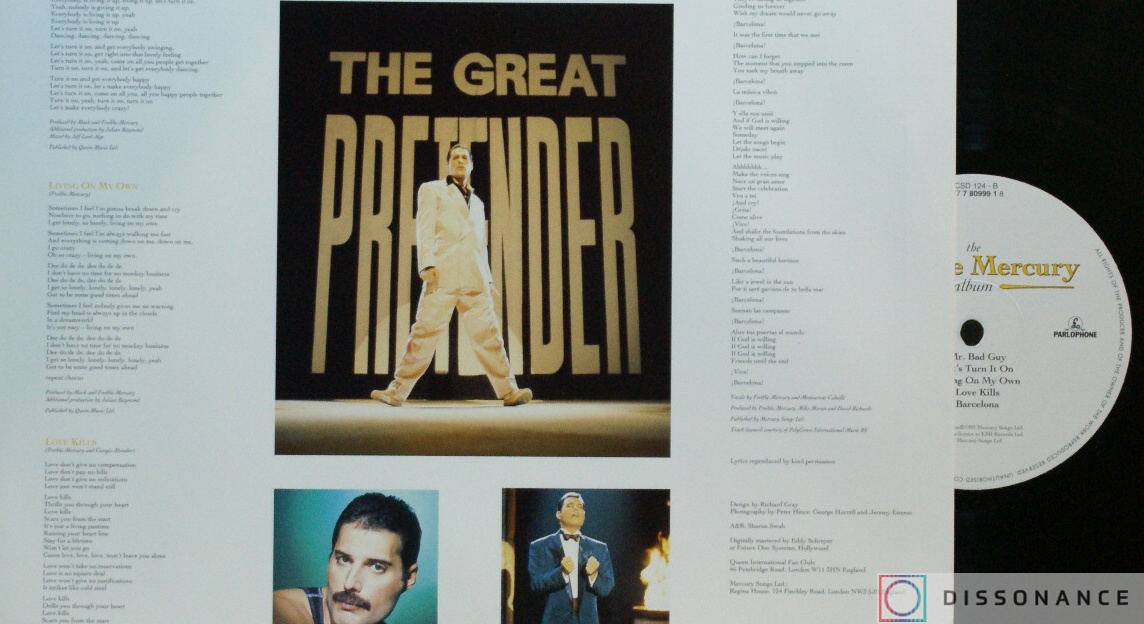 Виниловая пластинка Freddie Mercury - The Freddie Mercury Album (1992) - фото 2