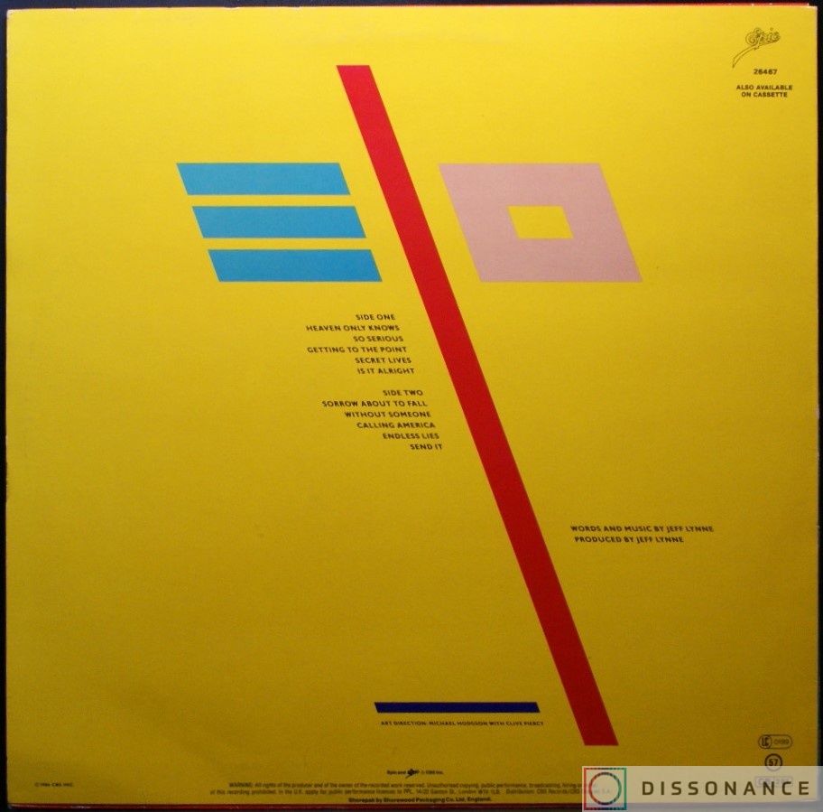 Виниловая пластинка Electric Light Orchestra - Balance Of Power (1986) - фото 1